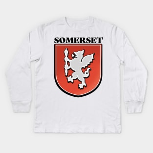 Somerset England logo Kids Long Sleeve T-Shirt